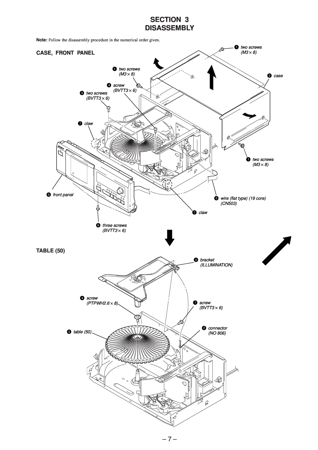 Technicolor - Thomson CDP-CX57 service manual Section Disassembly 
