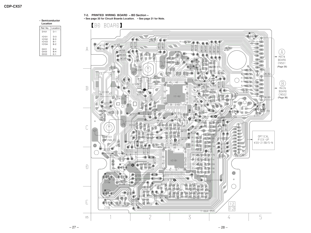 Technicolor - Thomson CDP-CX57 service manual Printed Wiring Board BD Section 