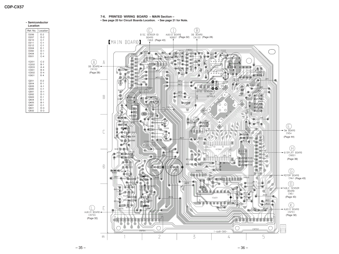 Technicolor - Thomson CDP-CX57 service manual Printed Wiring Board Main Section 