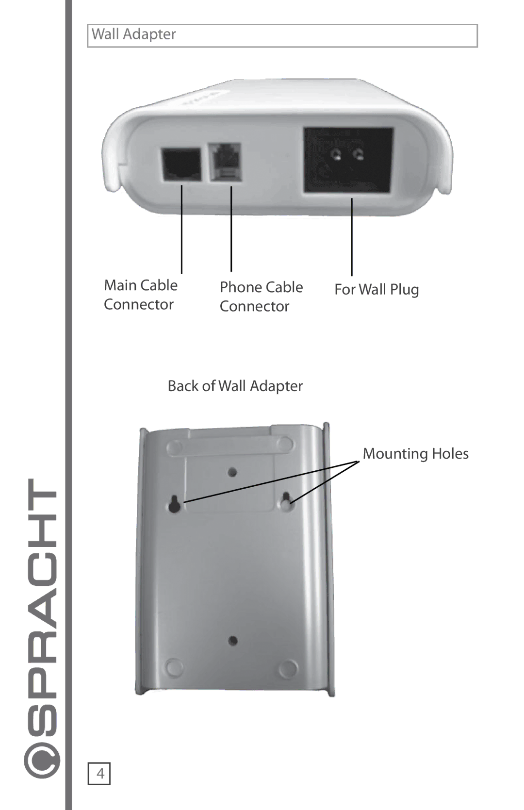 Technicolor - Thomson CP-2016-007 manual Wall Adapter 