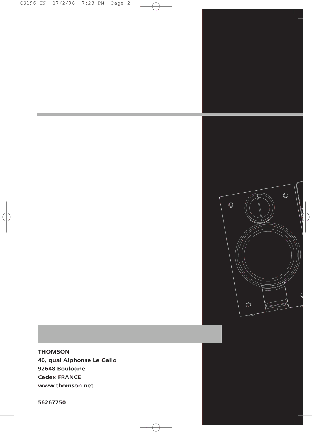 Technicolor - Thomson CS196 user manual Thomson 