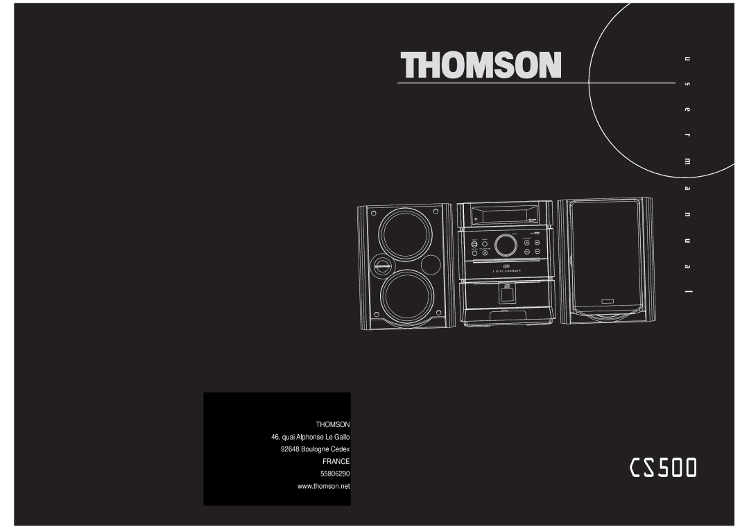 Technicolor - Thomson CS500 user manual 