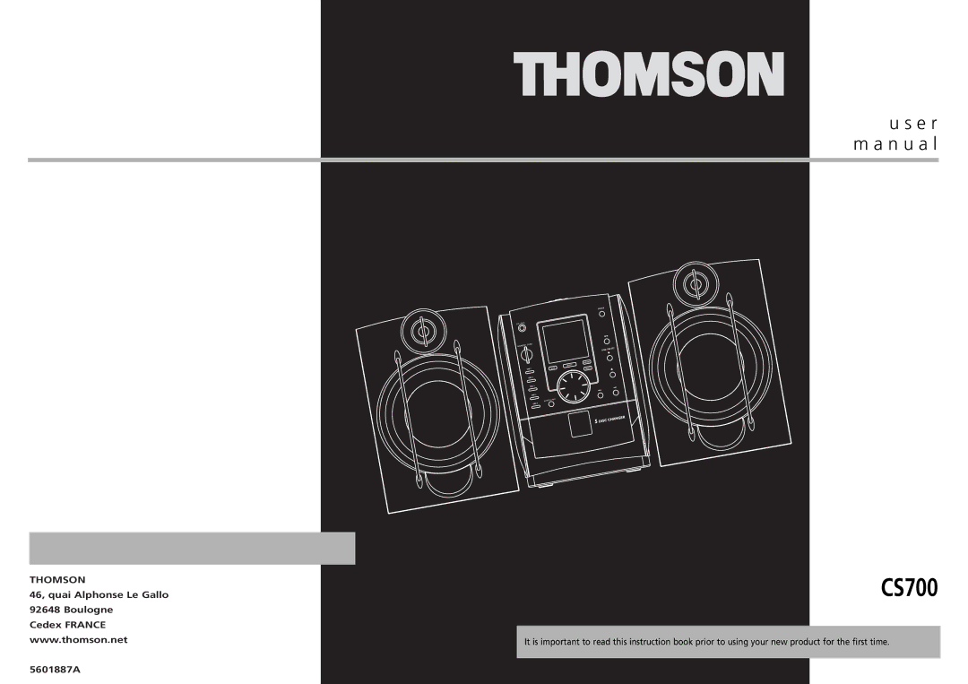 Technicolor - Thomson CS700 user manual 