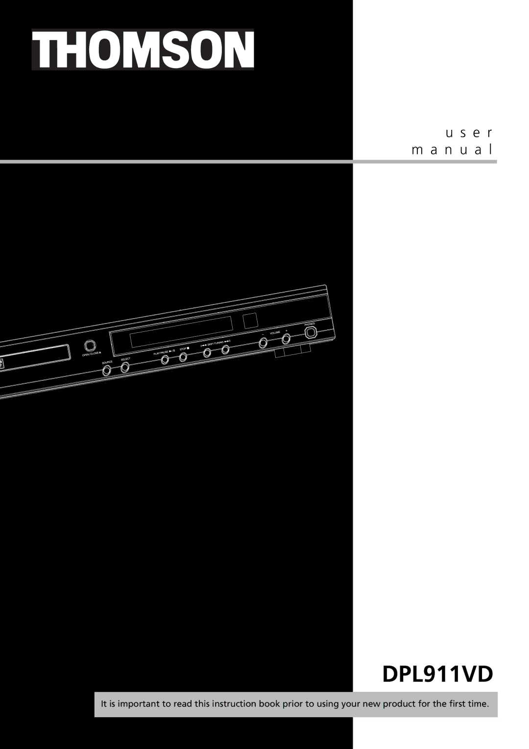 Technicolor - Thomson DPL911VD manual 