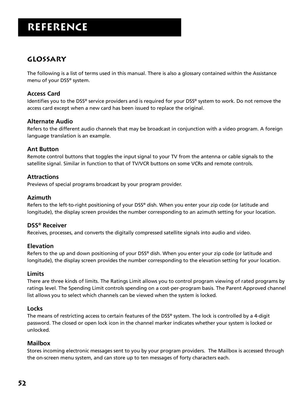 Technicolor - Thomson DRD302RA owner manual Glossary 