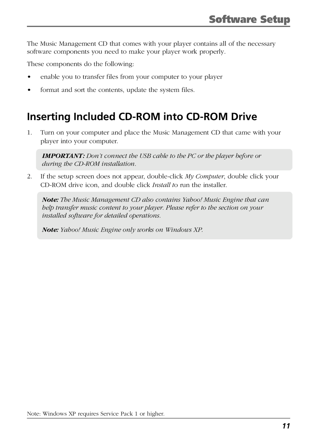 Technicolor - Thomson EH308 user manual Software Setup, Inserting Included CD-ROM into CD-ROM Drive 