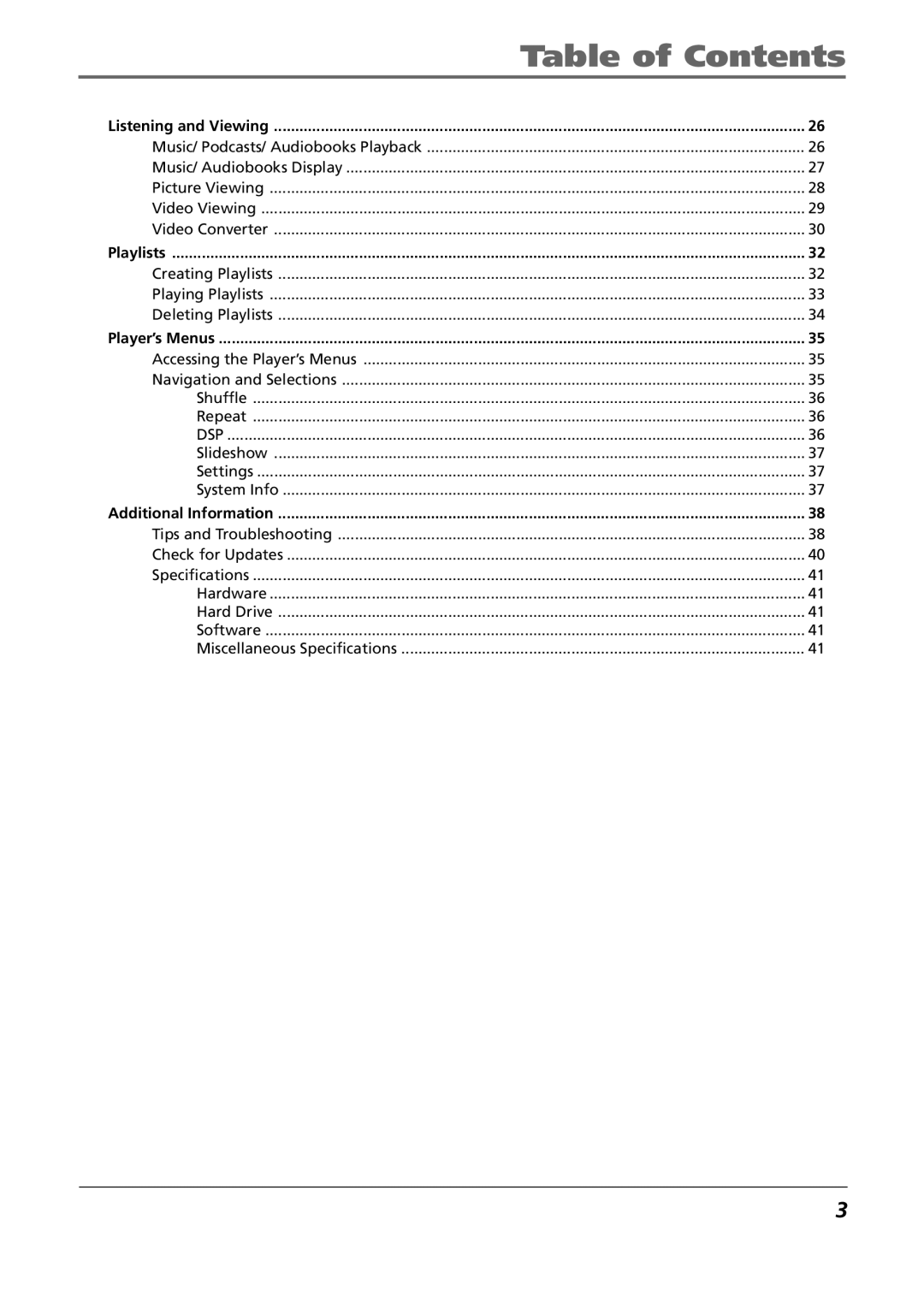 Technicolor - Thomson EH308 user manual Playlists 