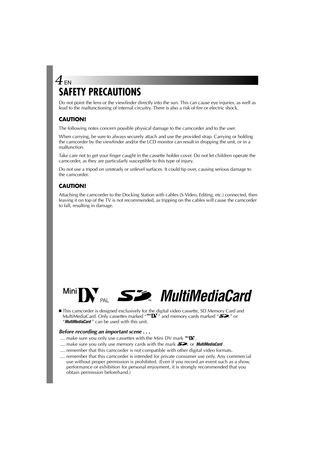 Technicolor - Thomson HP 270 user manual Safety Precautions 