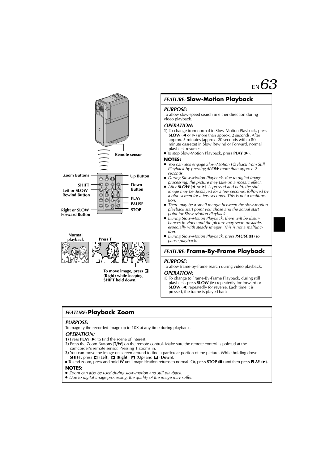 Technicolor - Thomson HP 270 Feature Slow-Motion Playback, Feature Frame-By-Frame Playback, Feature Playback Zoom 