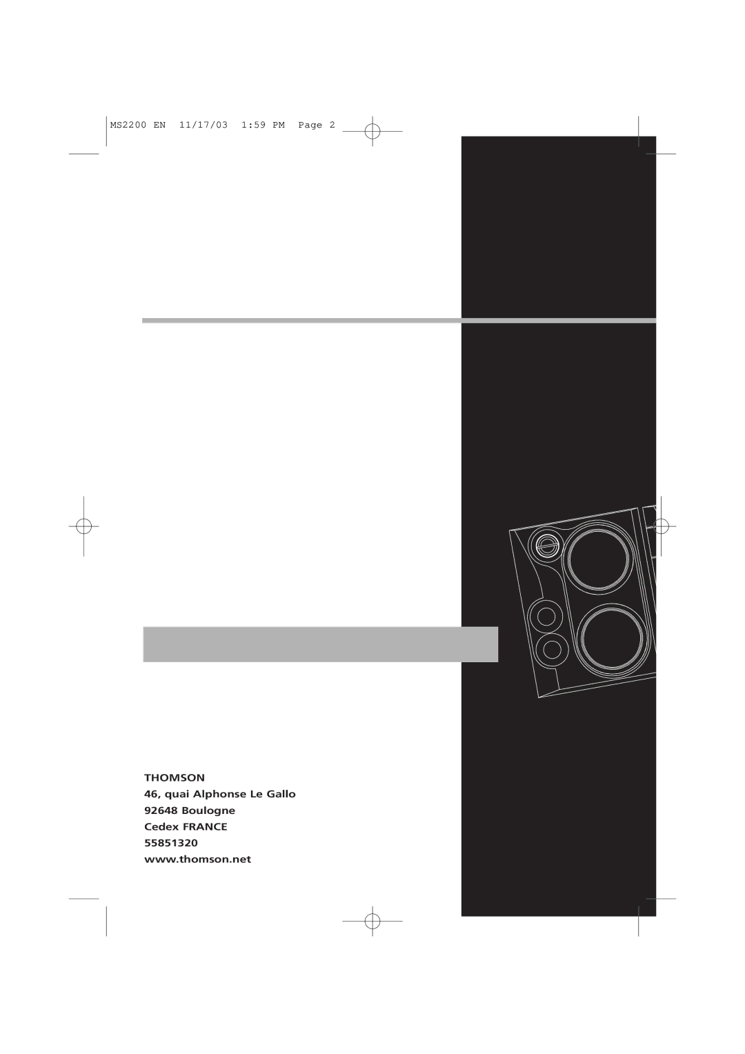 Technicolor - Thomson MS2200 manual Thomson 