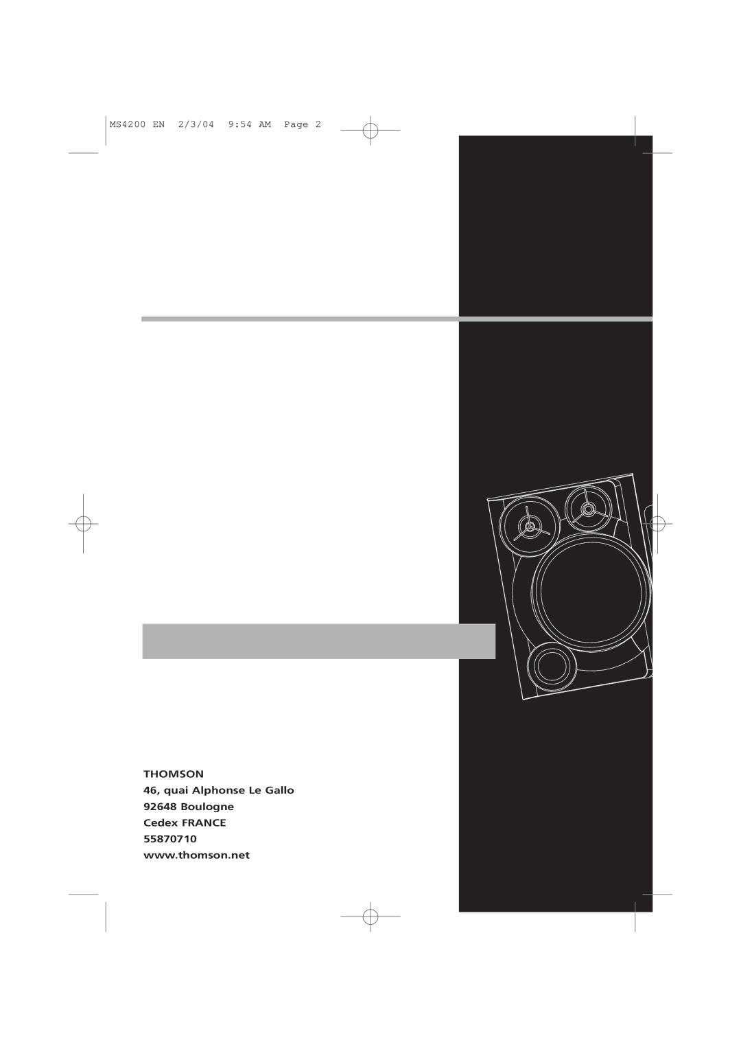 Technicolor - Thomson MS4200 manual Thomson 