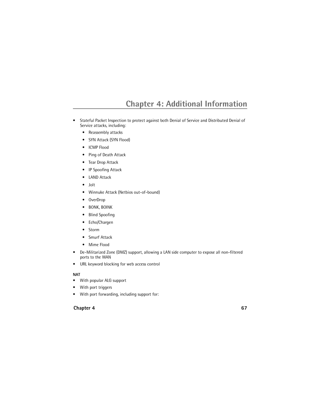 Technicolor - Thomson Network Router manual Nat 