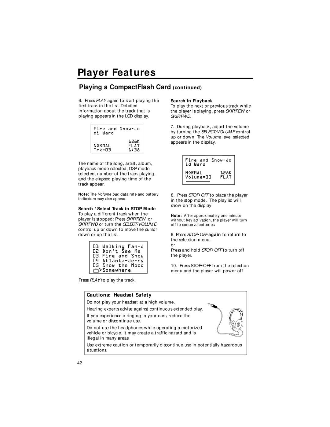 Technicolor - Thomson PDP2211 manual Search in Playback 