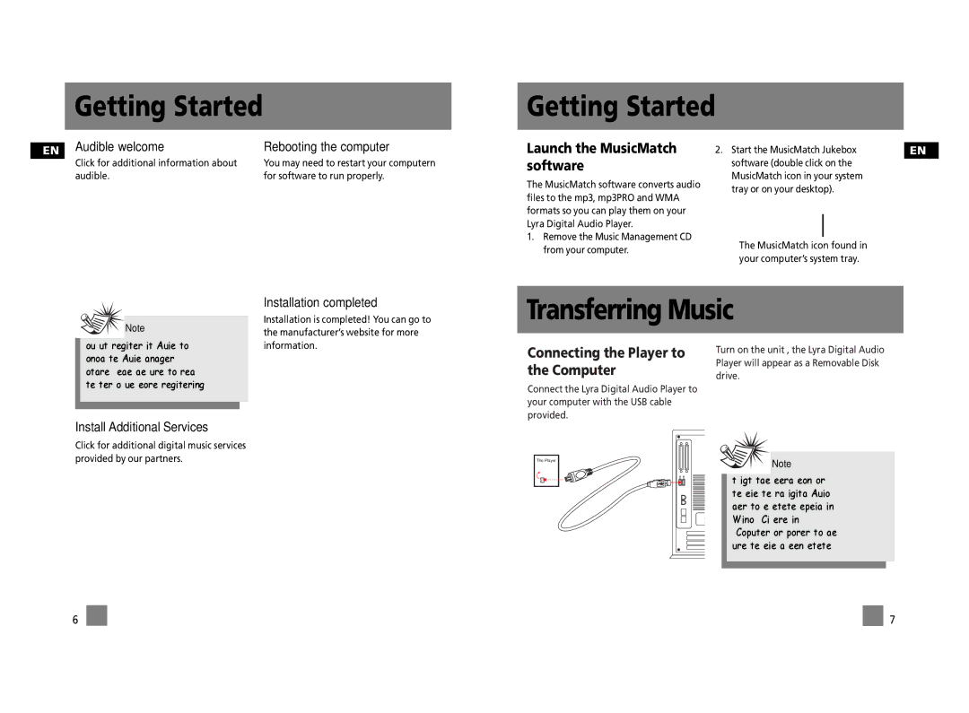 Technicolor - Thomson PDP2656S user manual Transferring Music 