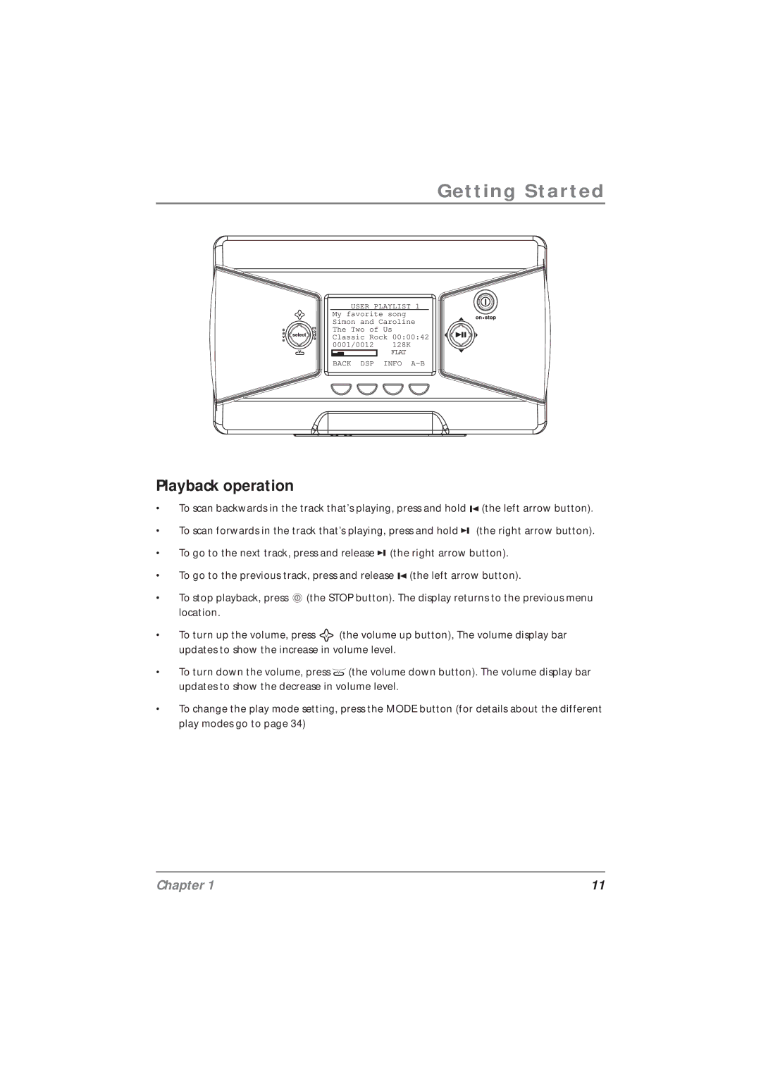 Technicolor - Thomson PDP2800 manual Playback operation 