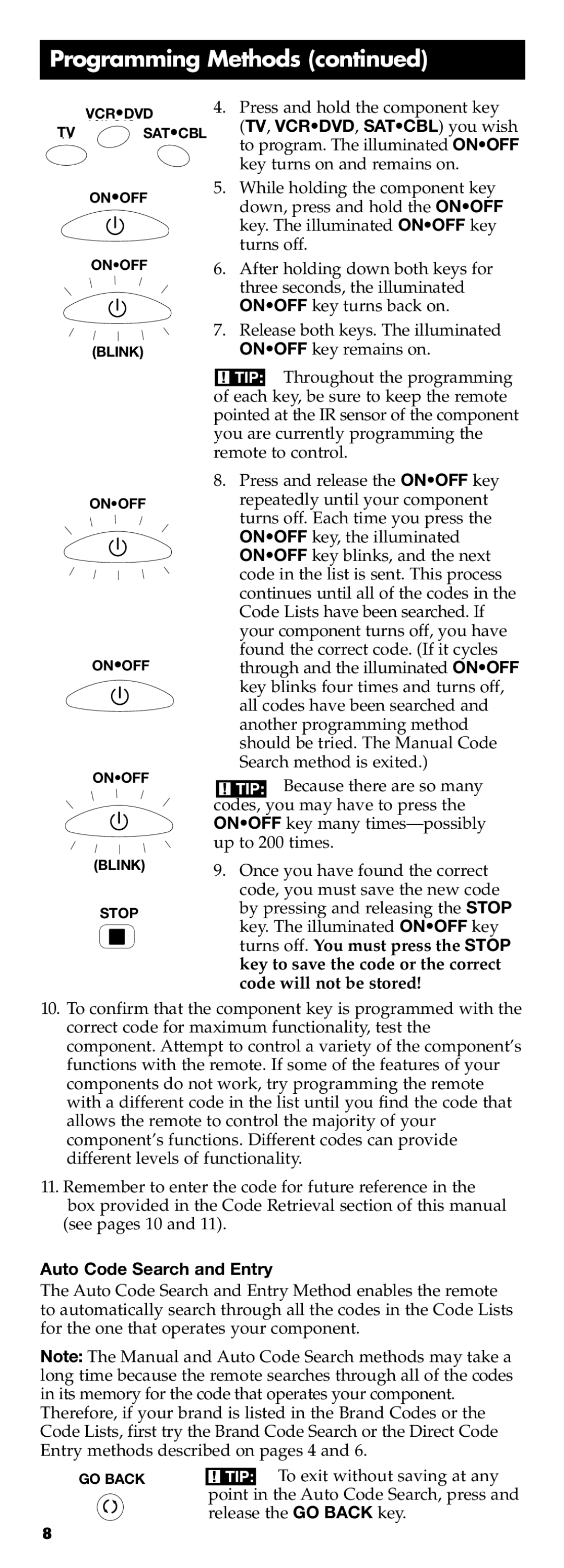 Technicolor - Thomson RCR311B manual Auto Code Search and Entry 