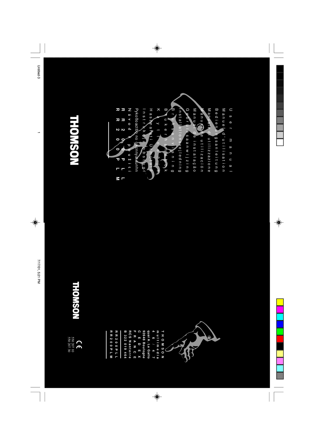 Technicolor - Thomson RR200PLM, RR200PLL user manual N u a l e d i u t i l i z z a z i o n e 