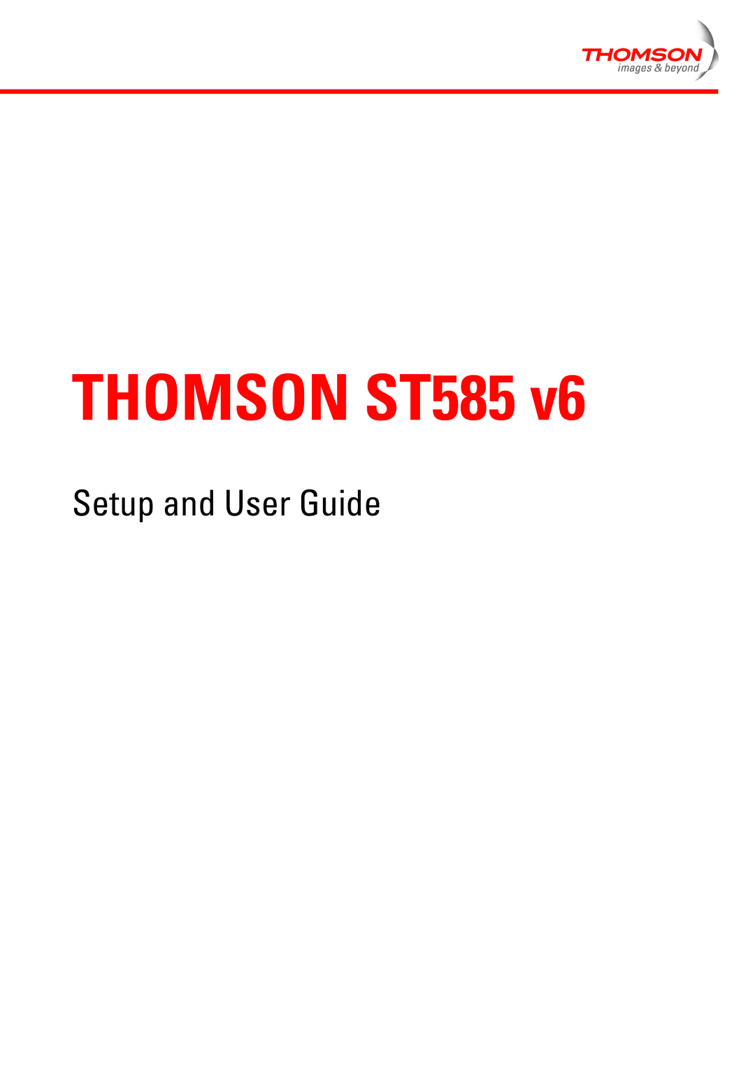 Technicolor - Thomson ST585 V6 manual Thomson ST585 