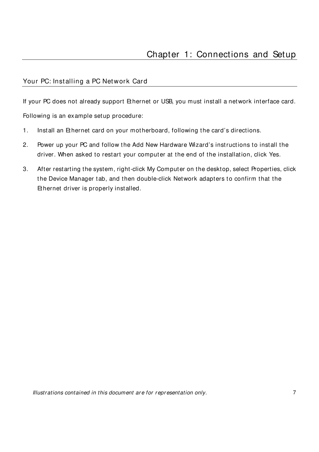 Technicolor - Thomson TCW710 manual Your PC Installing a PC Network Card 