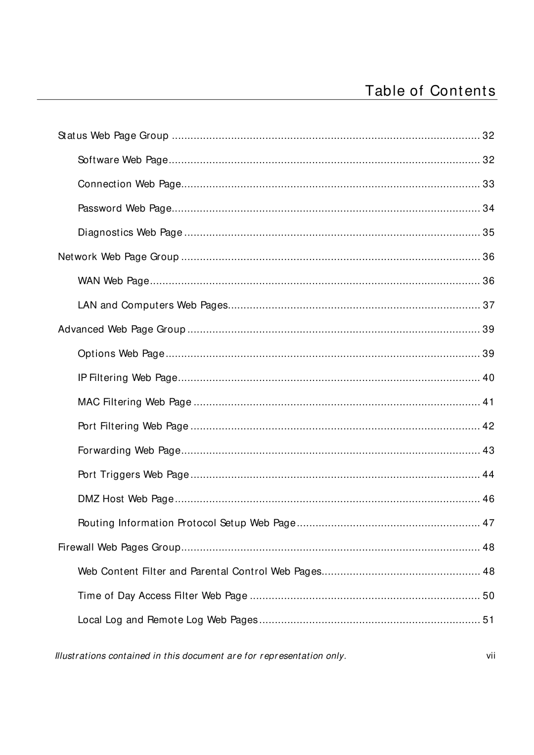 Technicolor - Thomson TCW710 manual Table of Contents 