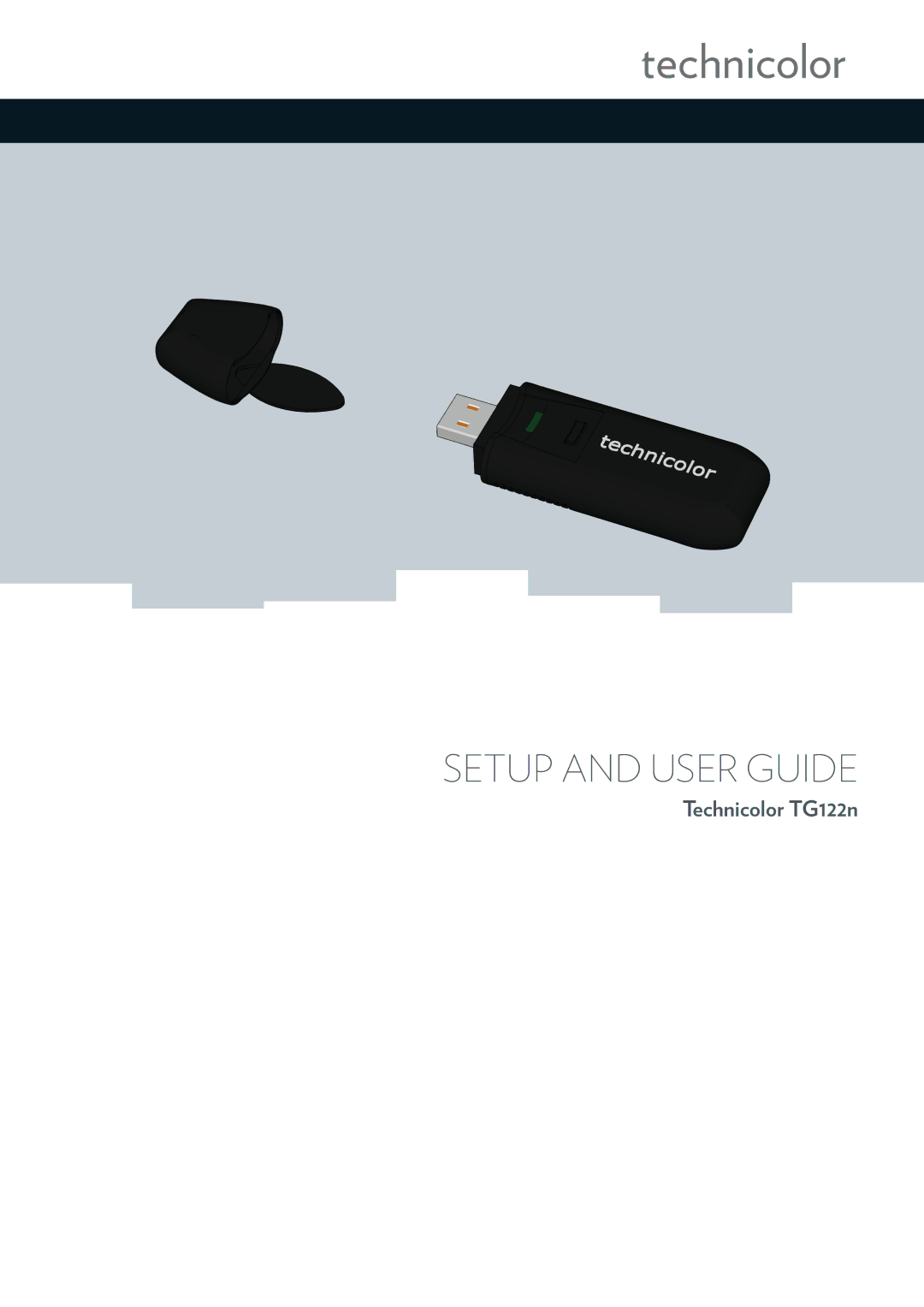 Technicolor - Thomson TG122N manual Setup and User Guide 