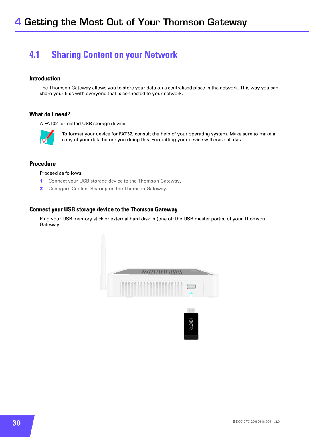 Technicolor - Thomson TG787 manual Sharing Content on your Network, What do I need? 