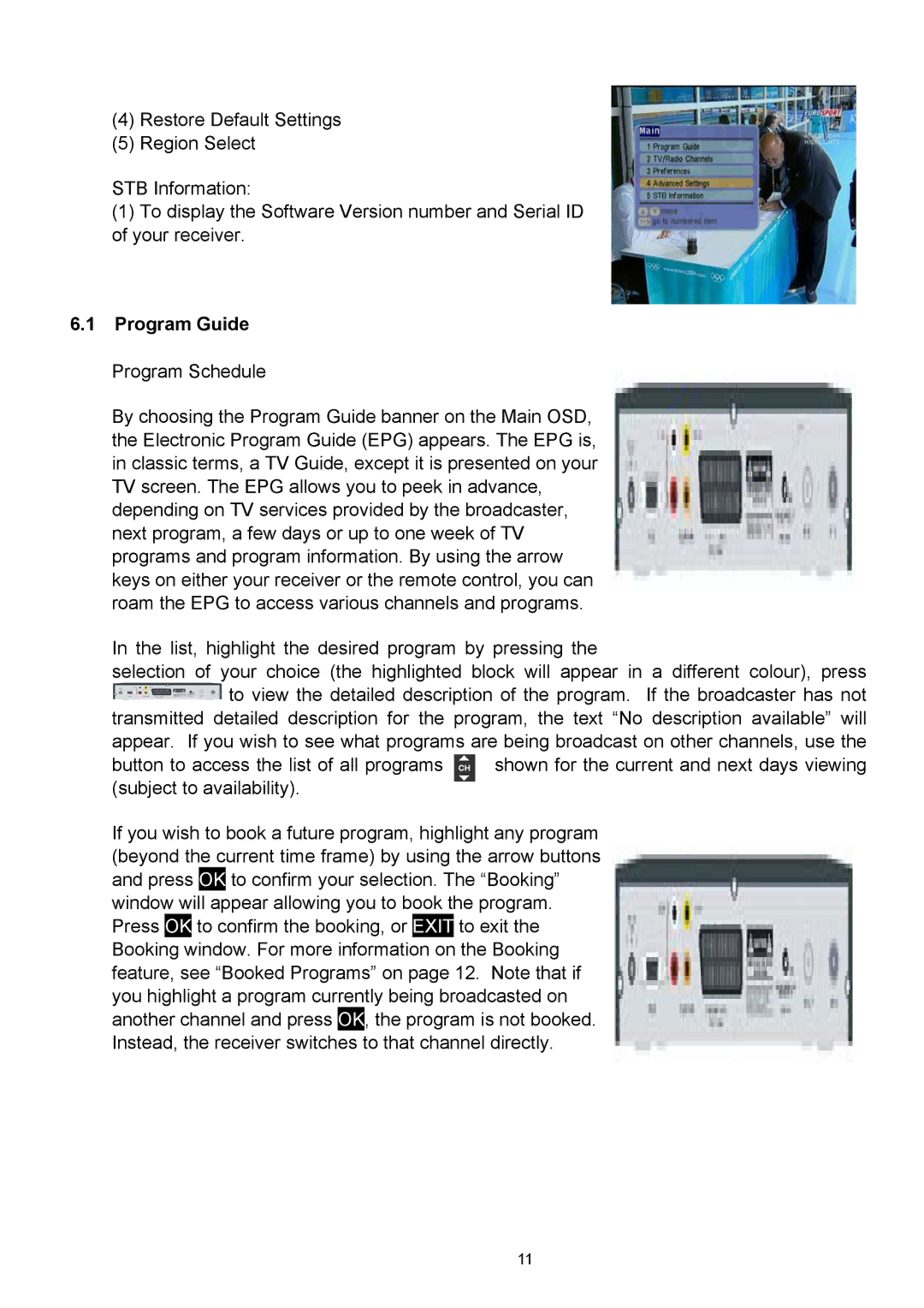 Technicolor - Thomson TU-SZT105A instruction manual Program Guide 