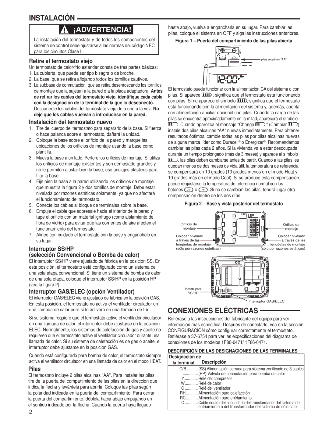 Technics 1F80-0471 specifications Instalación, Conexiones Eléctricas 