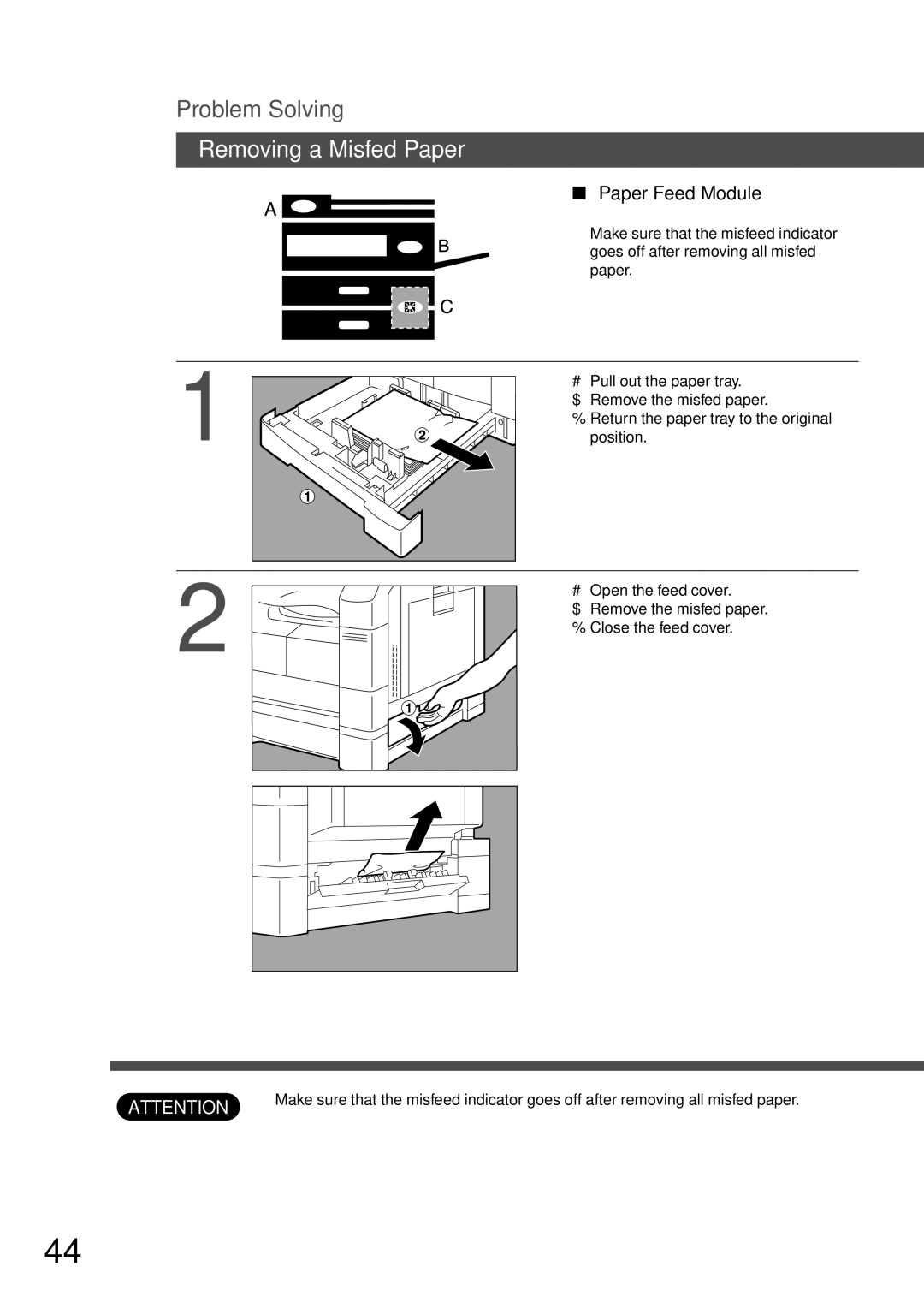 Technics DP-1810P manual Paper Feed Module 