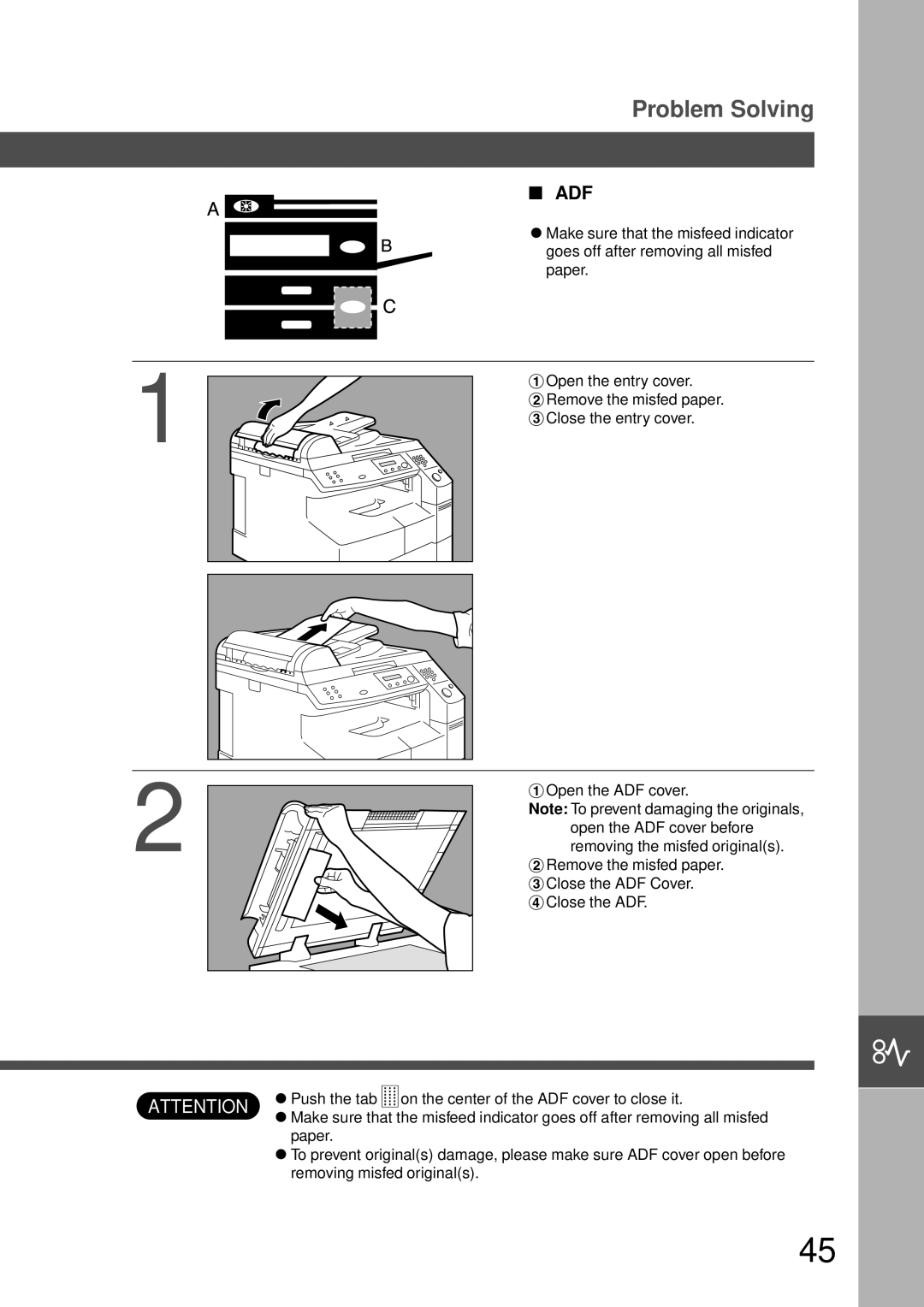 Technics DP-1810P manual Adf 