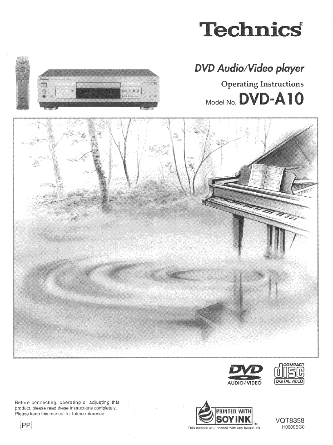 Technics DVD-A10 manual 