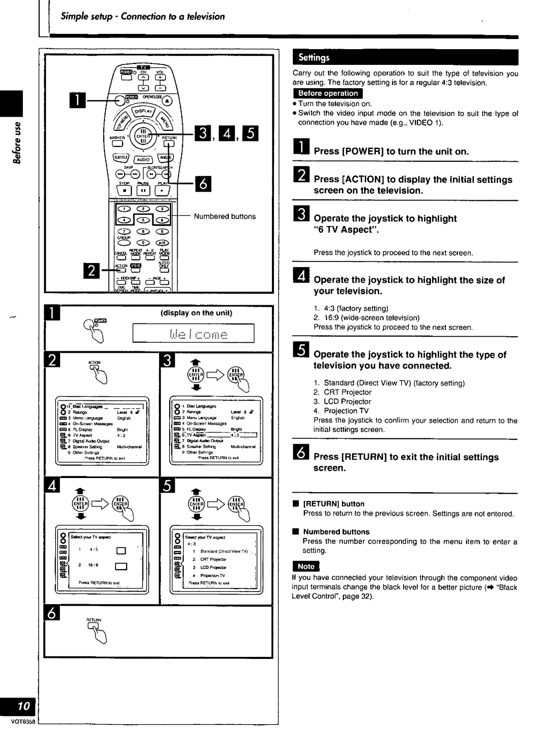 Technics DVD-A10 manual 