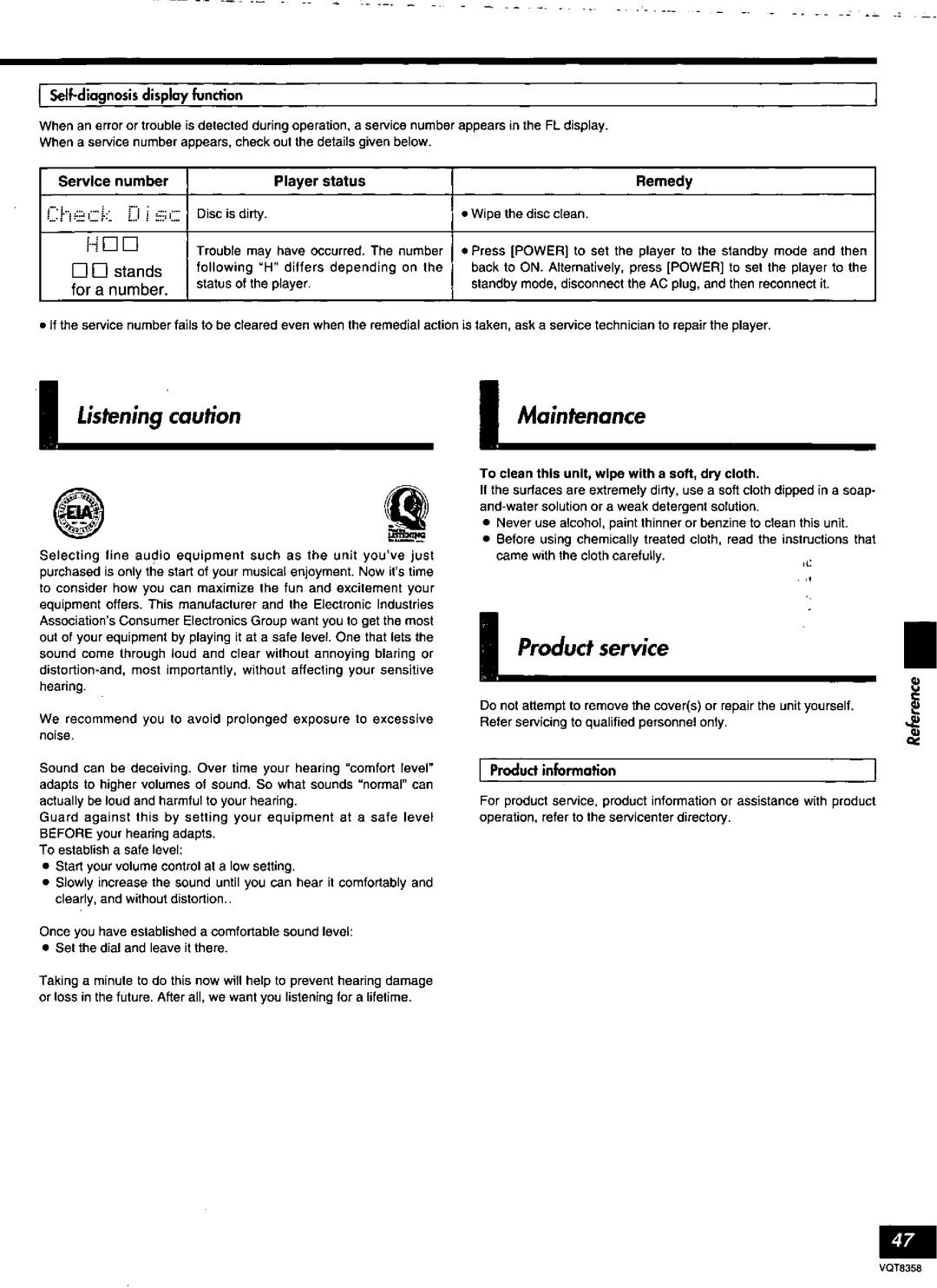 Technics DVD-A10 manual 