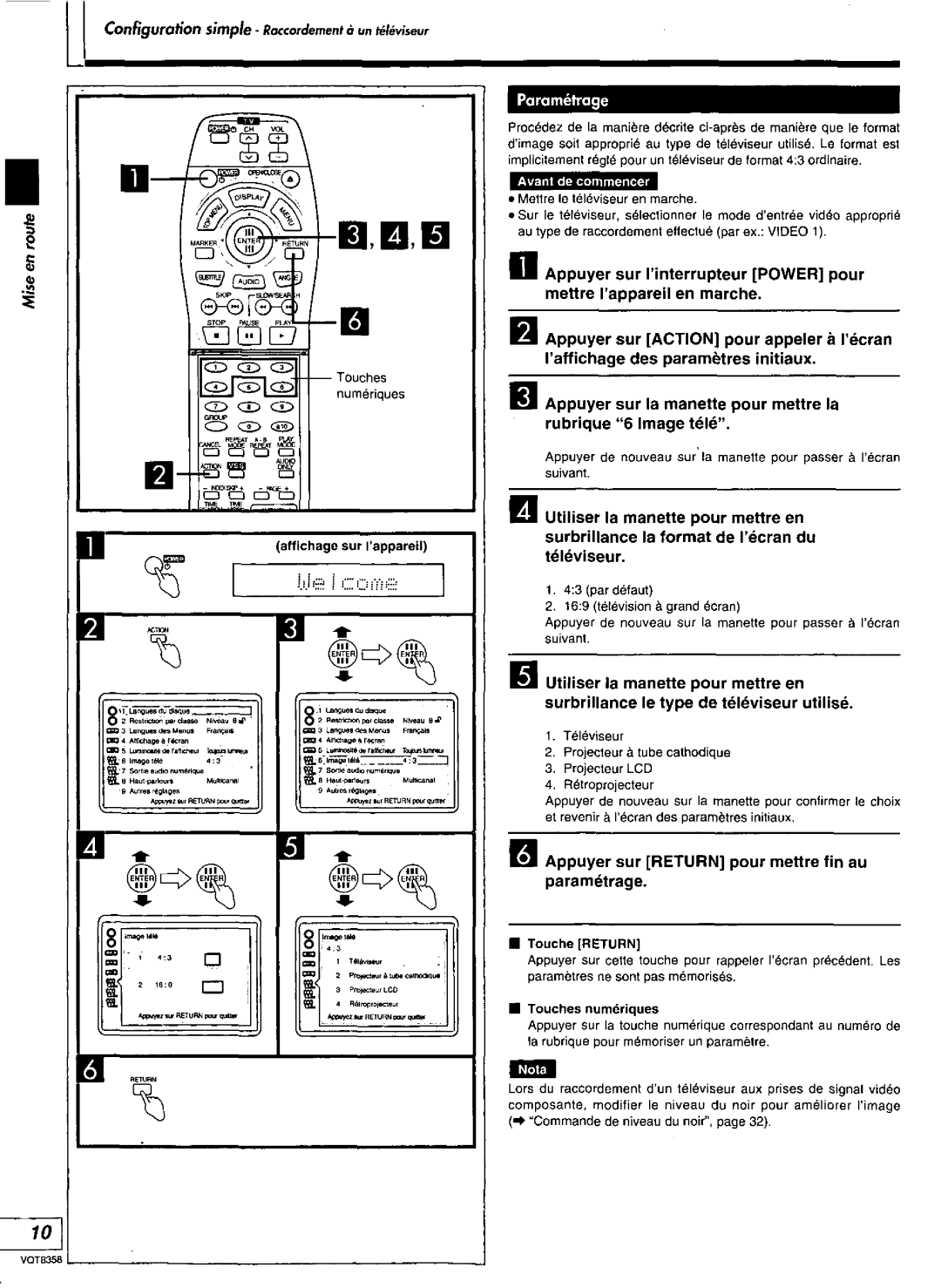 Technics DVD-A10 manual 