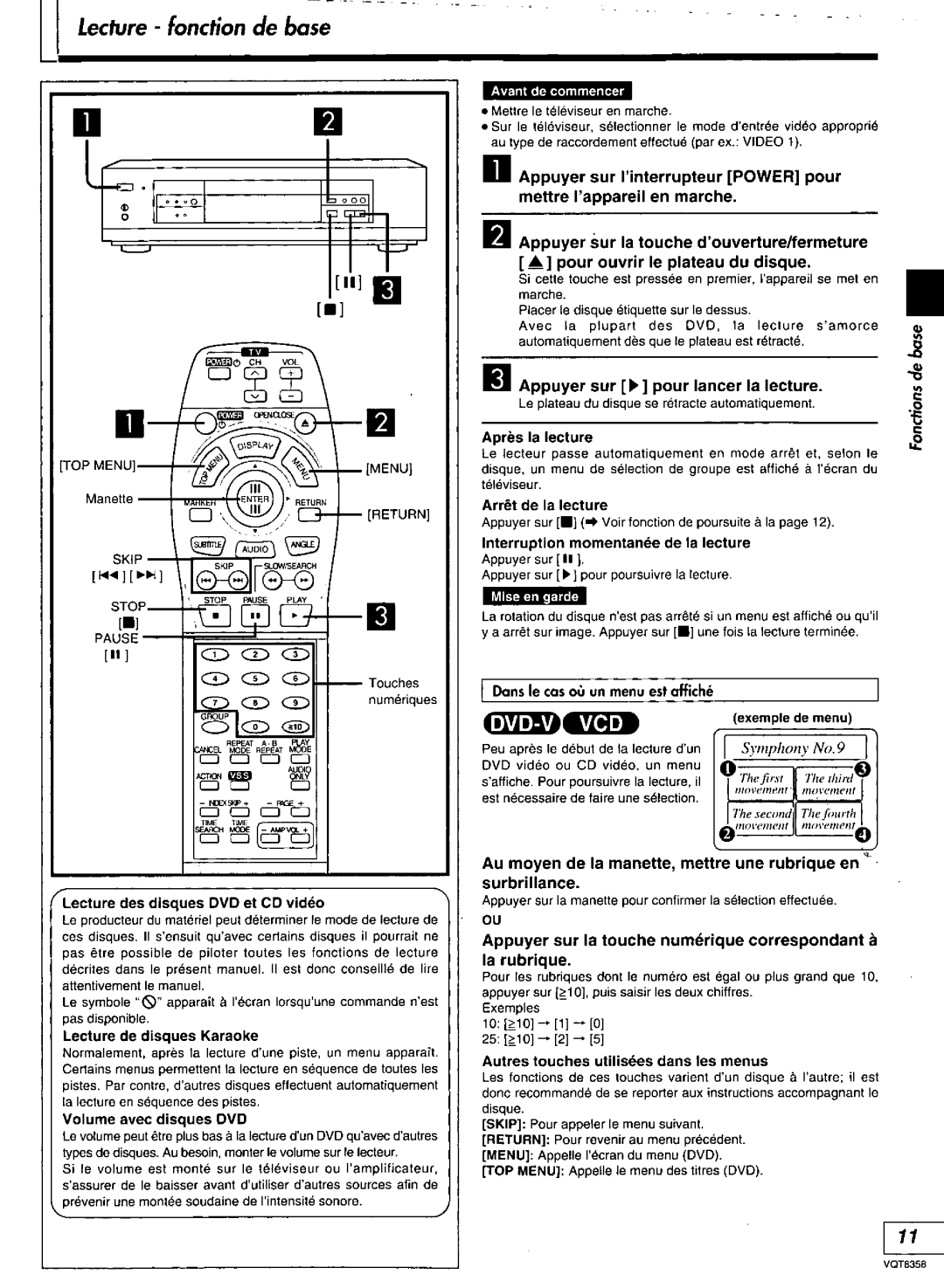 Technics DVD-A10 manual 