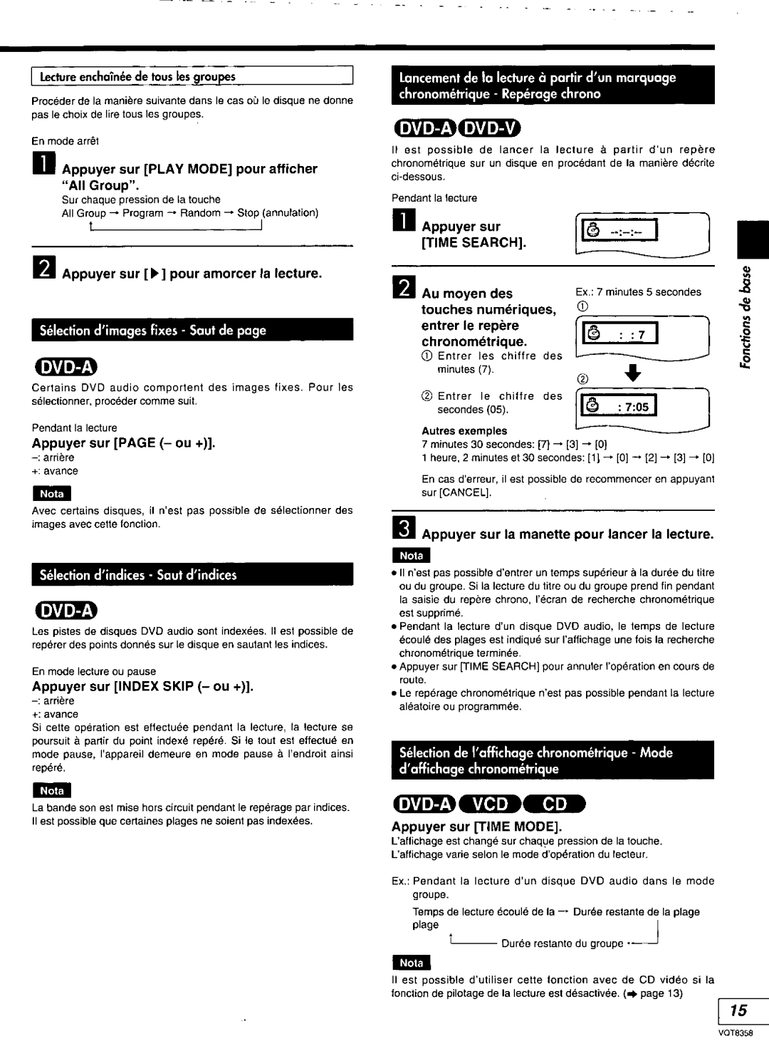 Technics DVD-A10 manual 