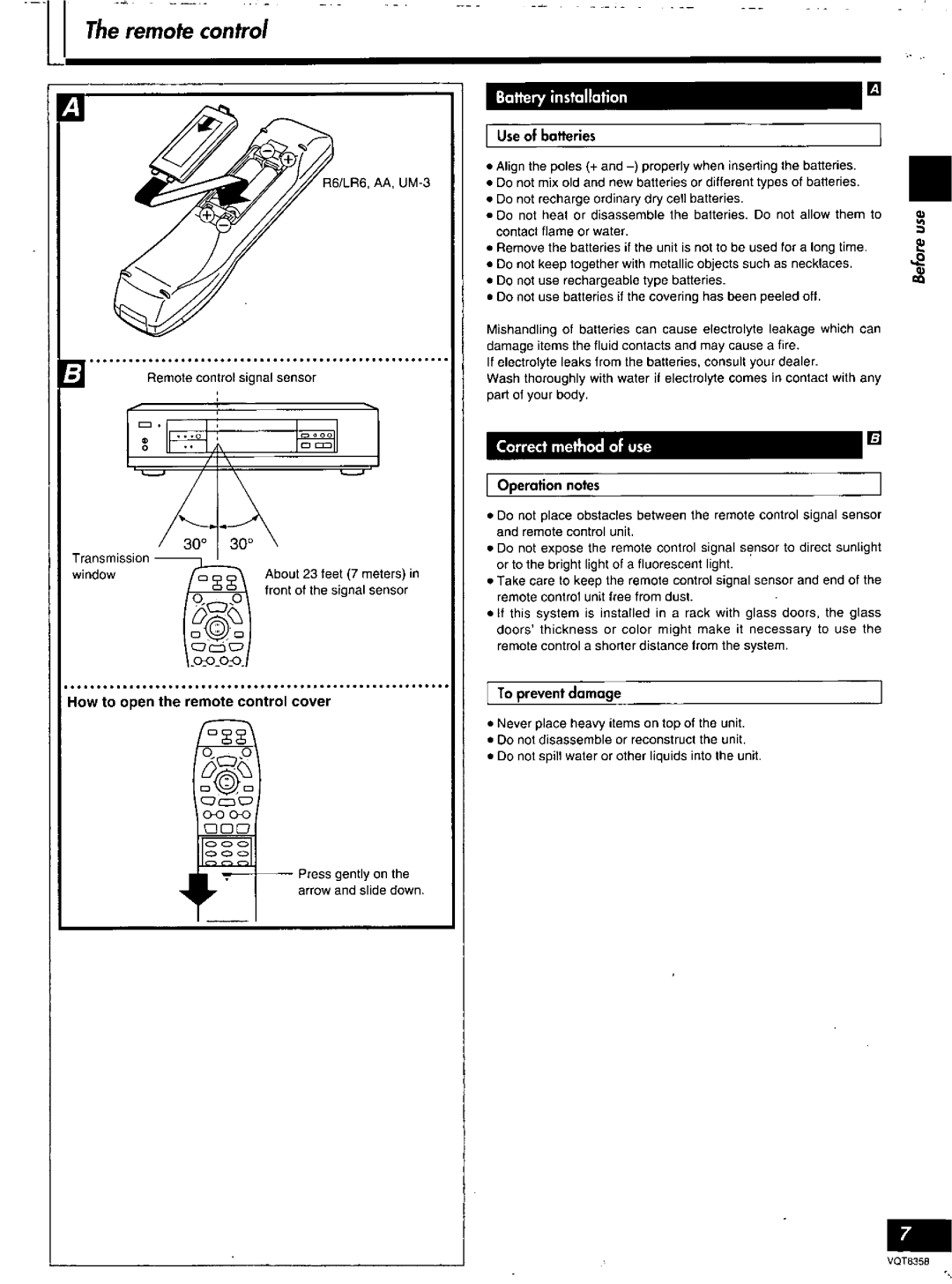 Technics DVD-A10 manual 