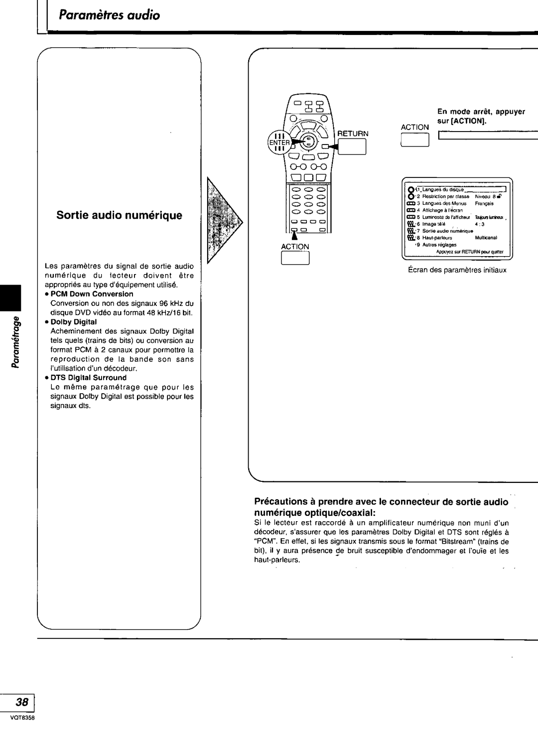 Technics DVD-A10 manual 