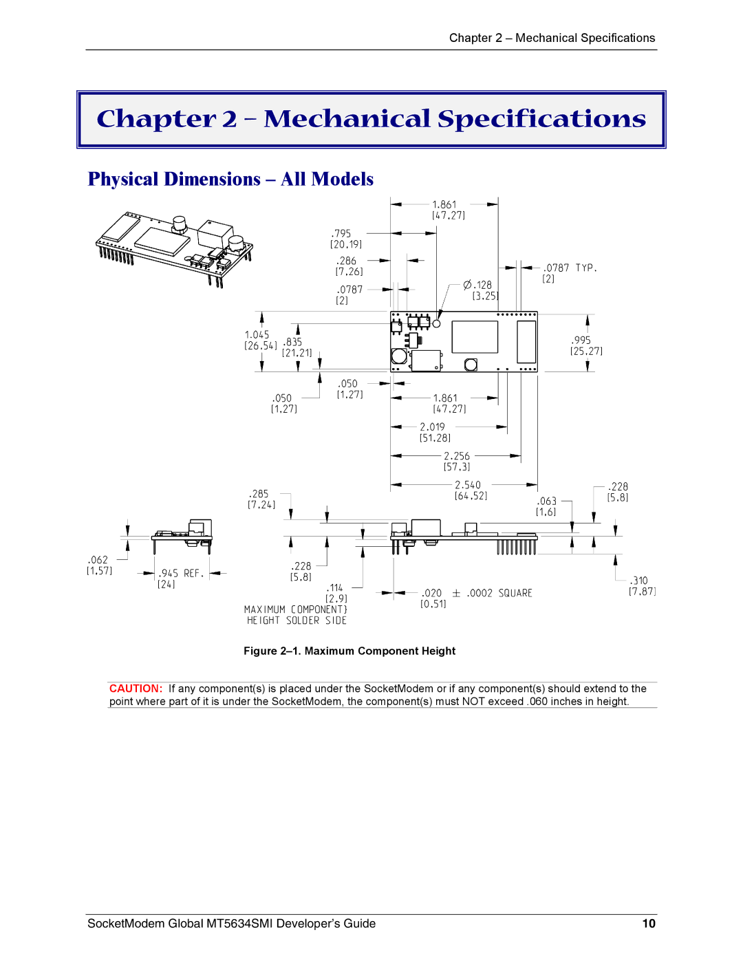 Technics MT5634SMI-92, MT5634SMI-34 manual Mechanical Specifications, Physical Dimensions All Models 