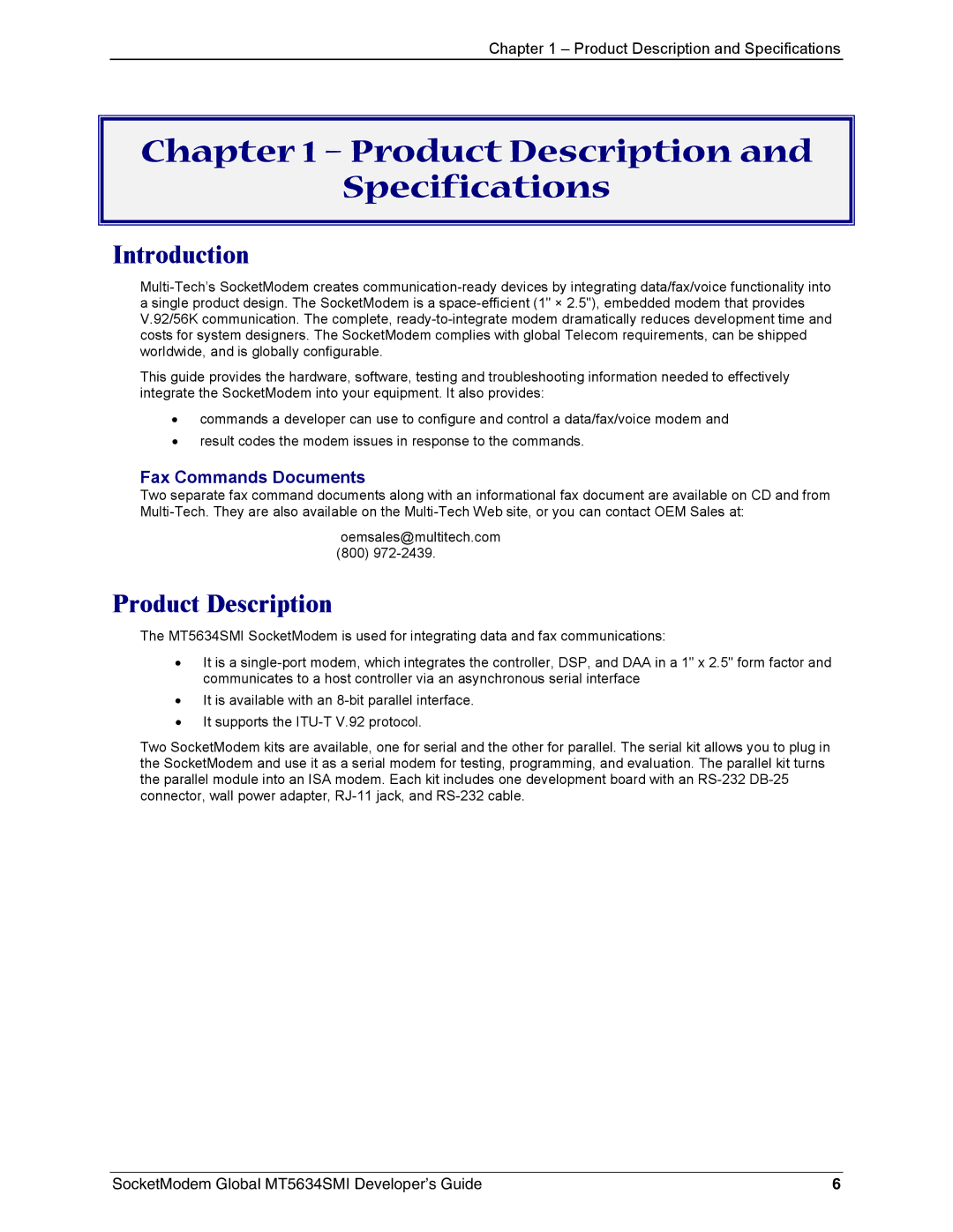 Technics MT5634SMI-92, MT5634SMI-34 manual Product Description Specifications, Introduction 