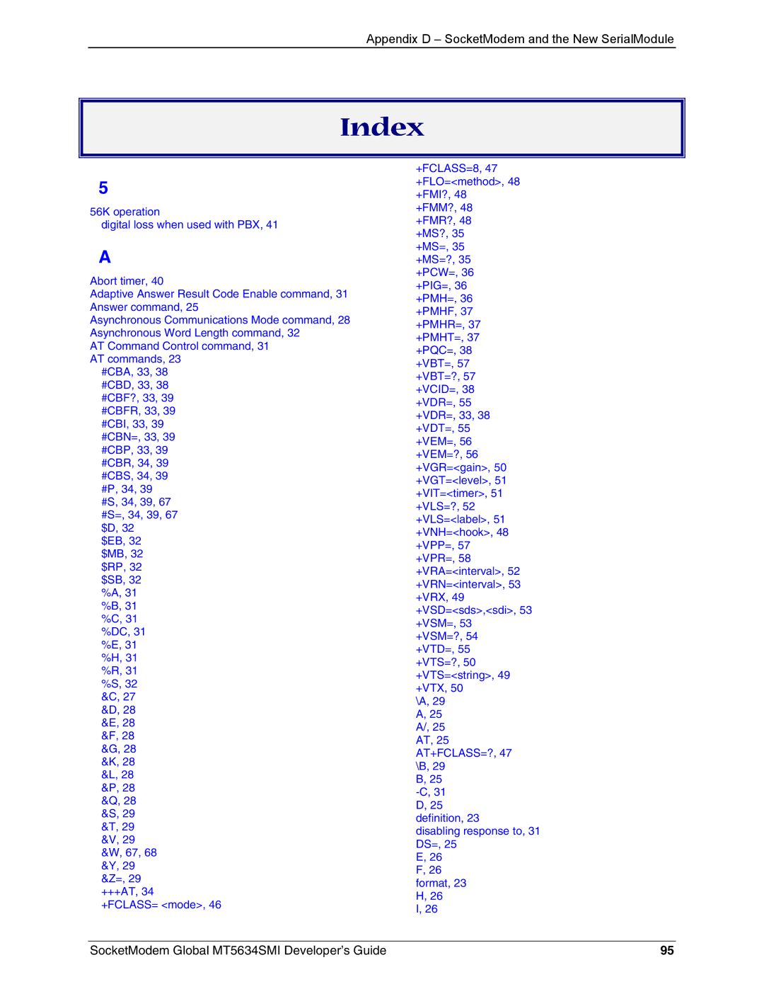 Technics MT5634SMI-34, MT5634SMI-92 manual Index 