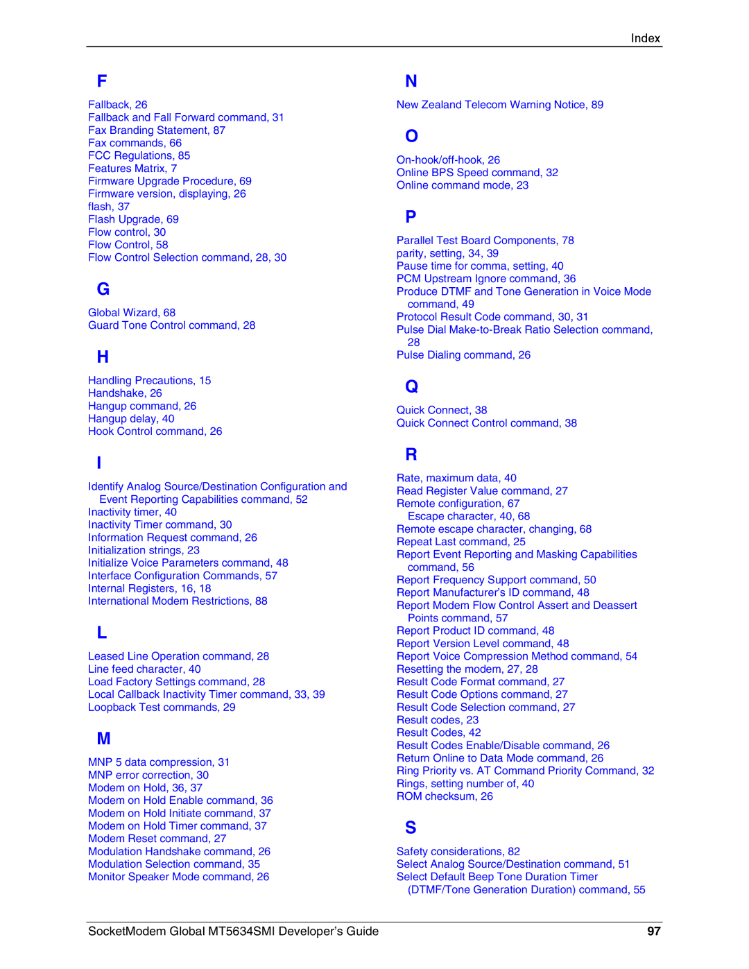 Technics MT5634SMI-34, MT5634SMI-92 manual Index 