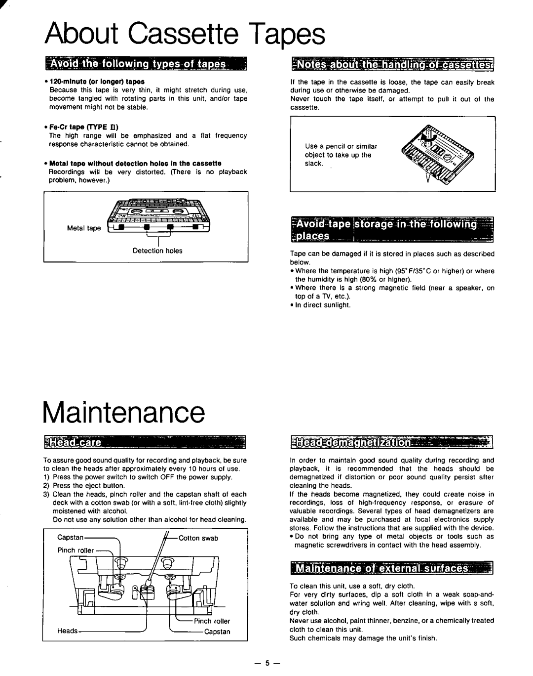 Technics RS-TR155 RS-TR255 manual 