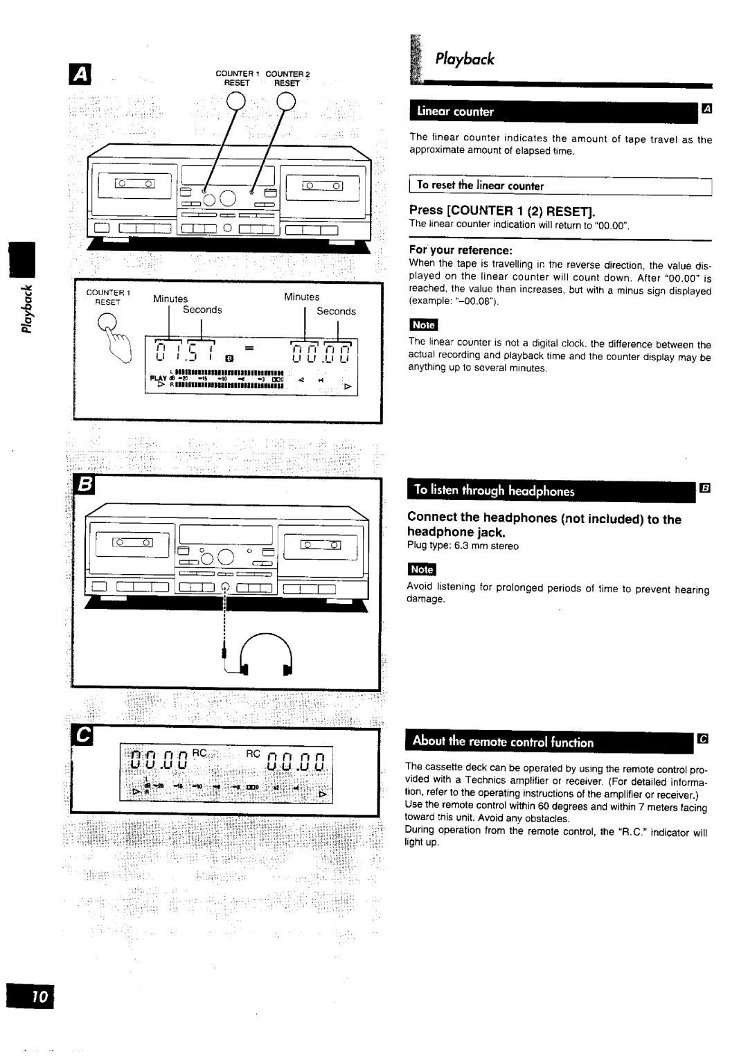 Technics RS-TR575M2 manual 