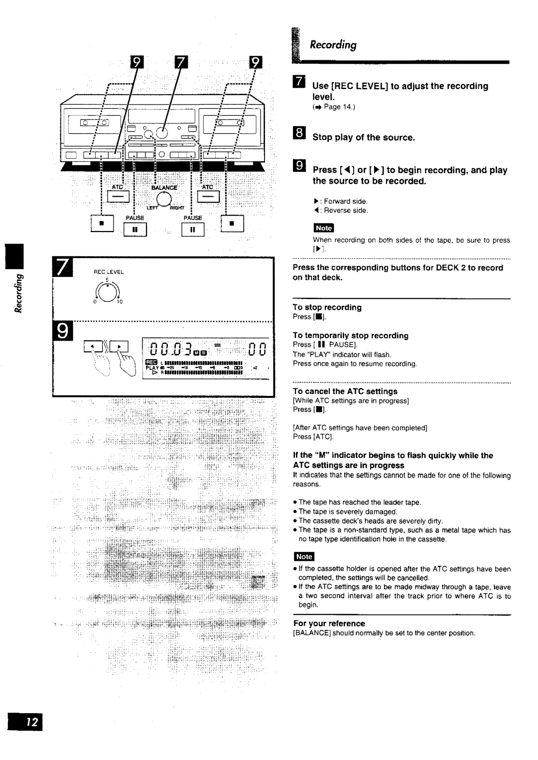 Technics RS-TR575M2 manual 