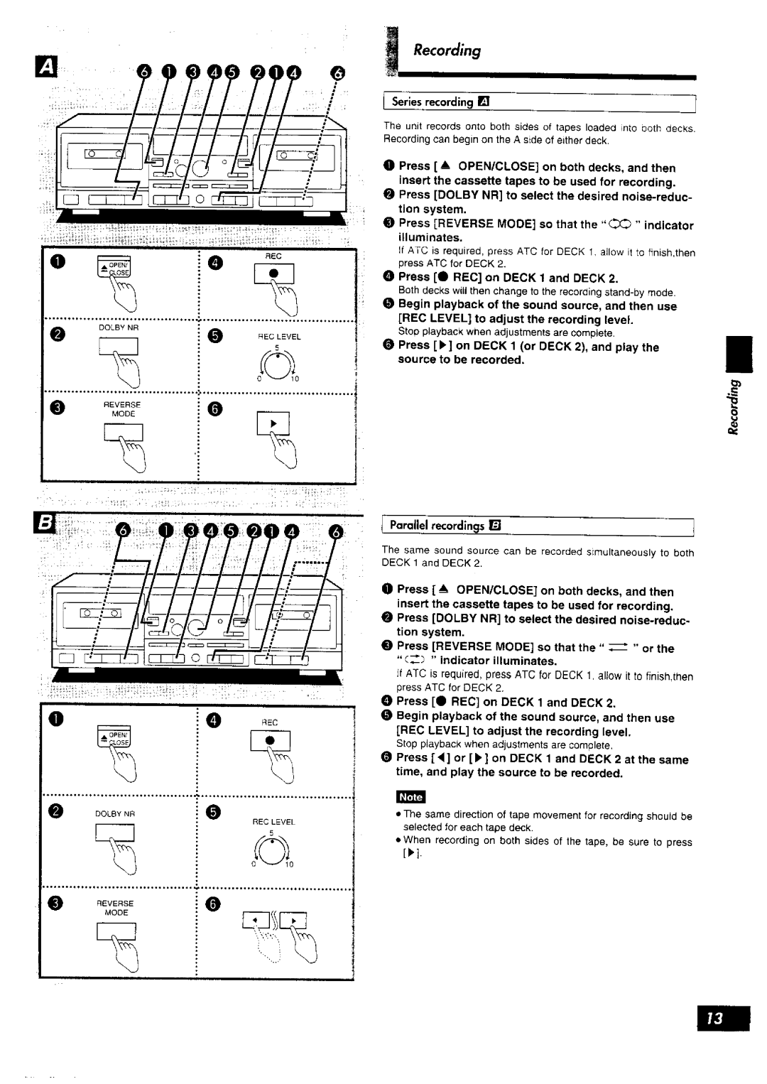 Technics RS-TR575M2 manual 