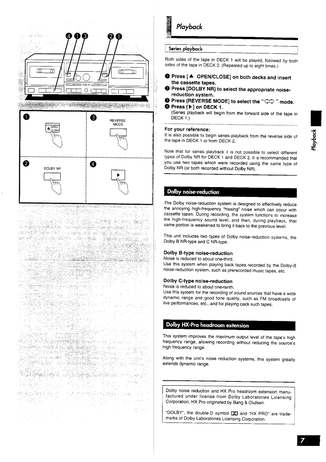 Technics RS-TR575M2 manual 