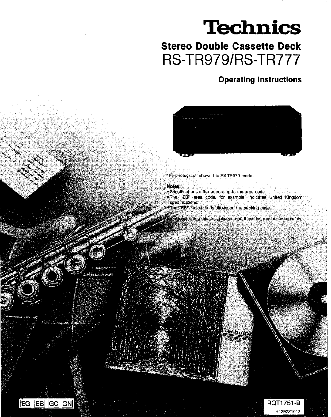 Technics RS-TR777, RS-TR979 manual 