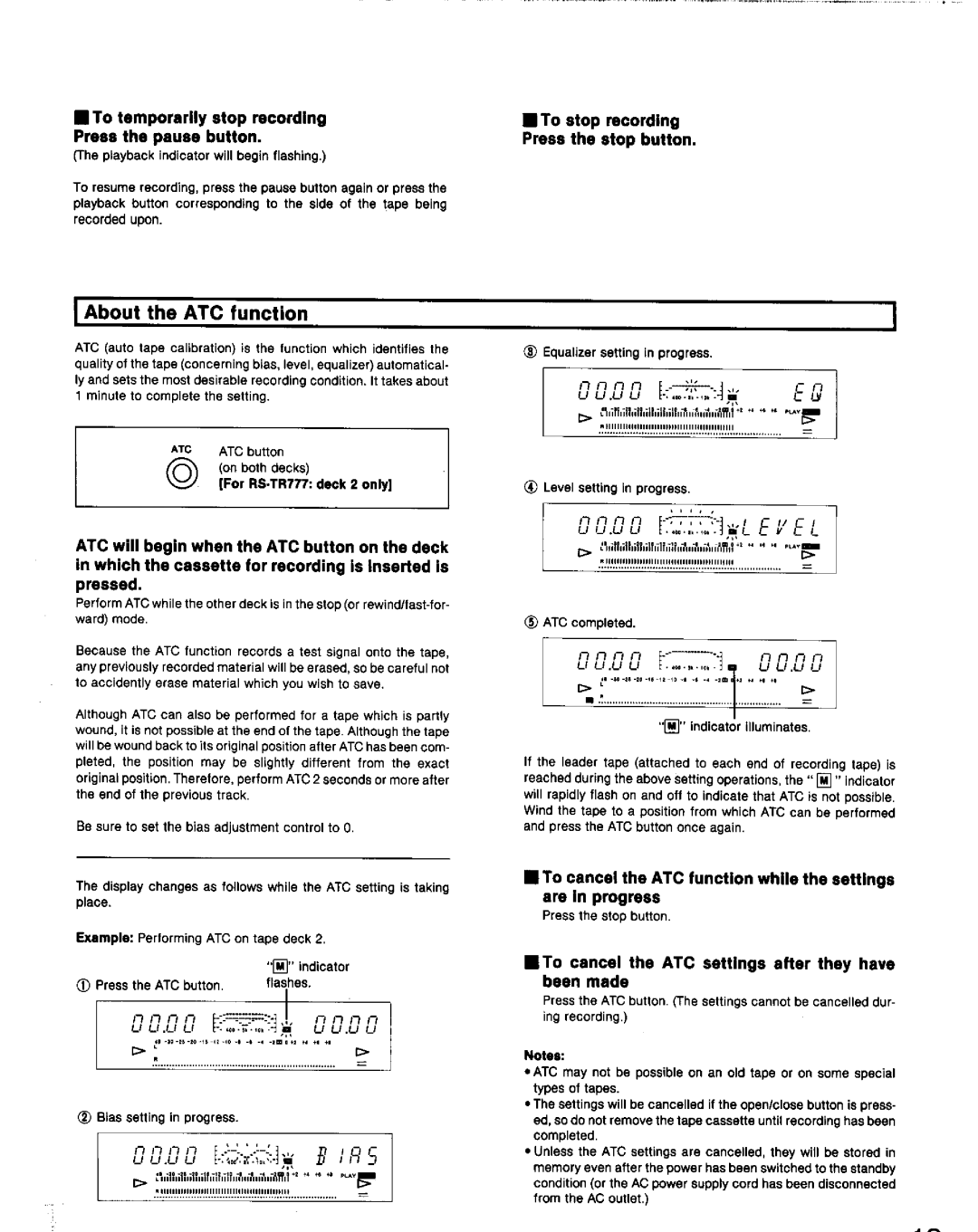 Technics RS-TR777, RS-TR979 manual 