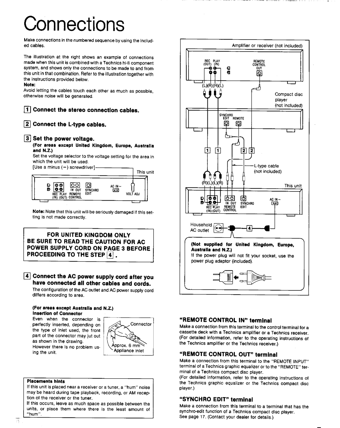 Technics RS-TR777, RS-TR979 manual 